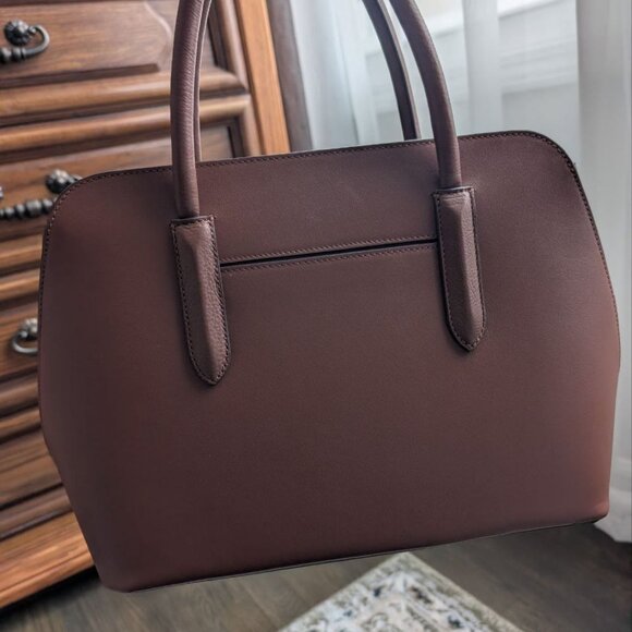 Radley London Liverpool Street 2.0 Medium Leather Satchel Bag Tortoise Color - Picture 5 of 15